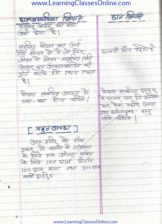 punarbalan kaushal par home science ka lesson plan microteaching home science lesson plan on punarbalan kaushal skill